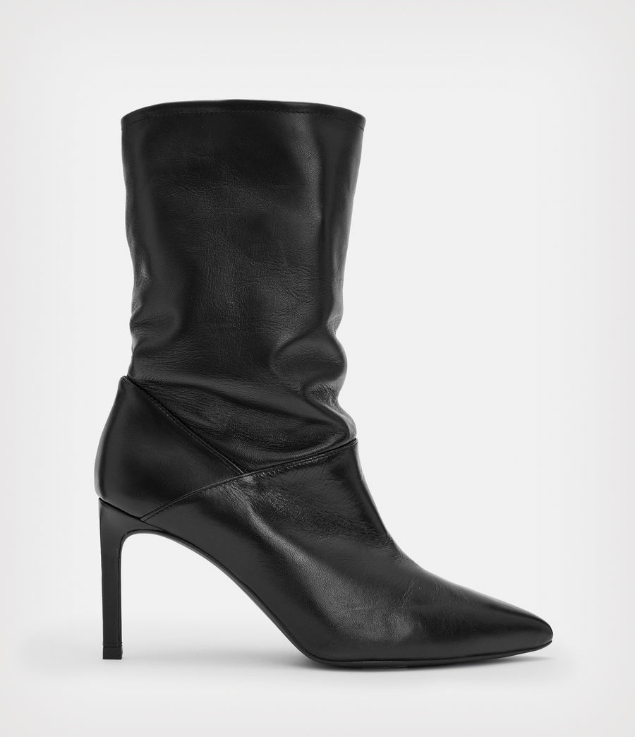 Women's Orlana Leather Boots (black) - Image 1