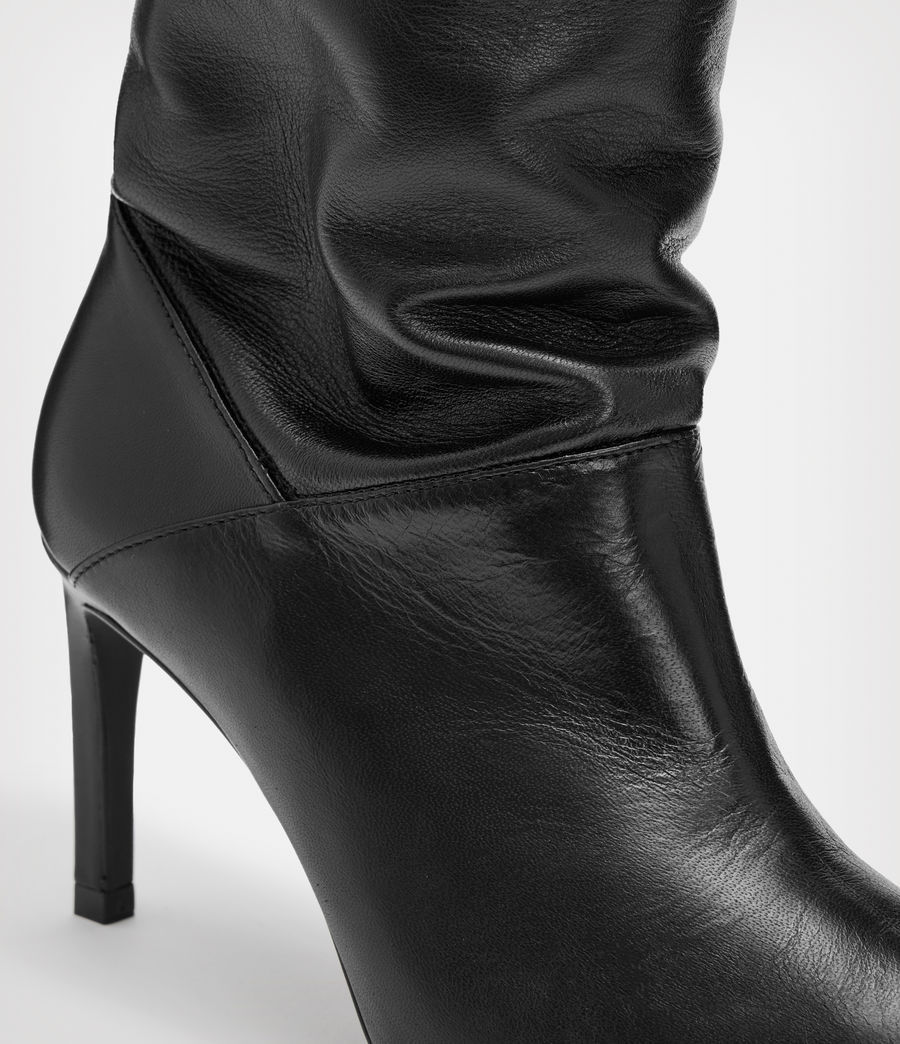 Women's Orlana Leather Boots (black) - Image 5
