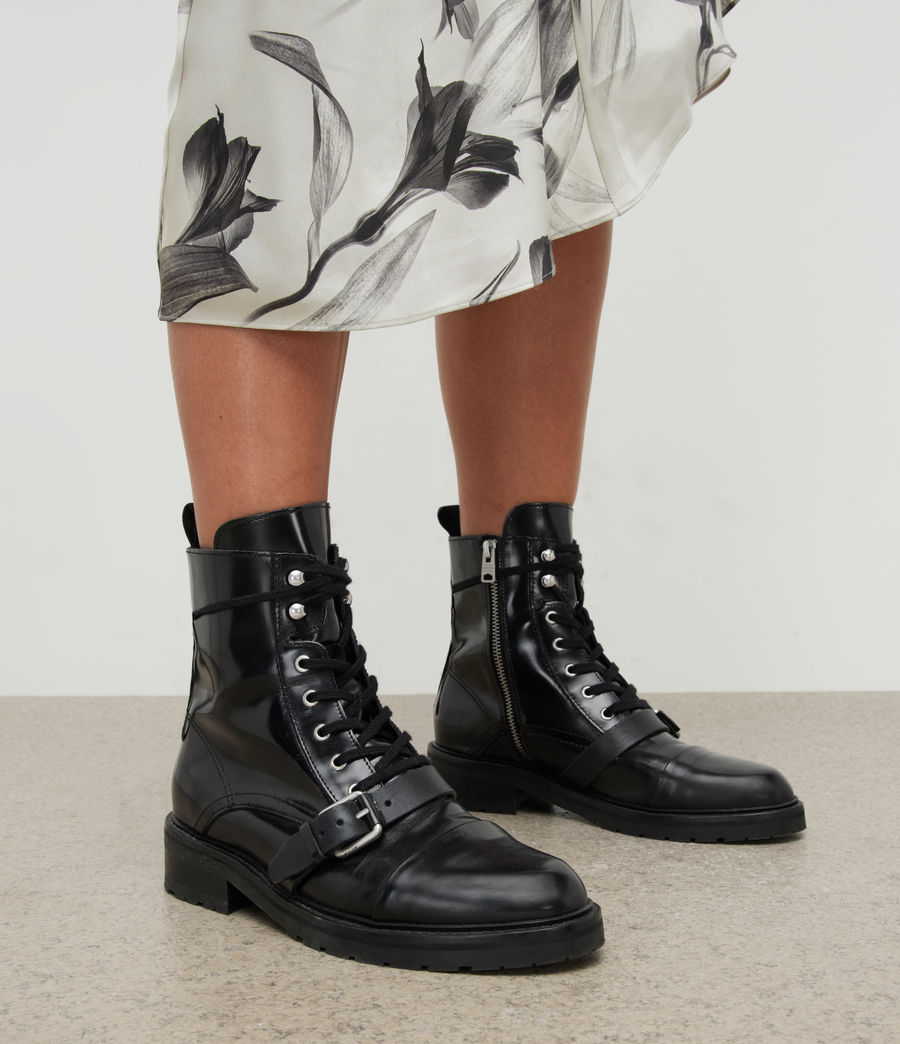 Womens Donita Lace Up Boot (black) - Image 2