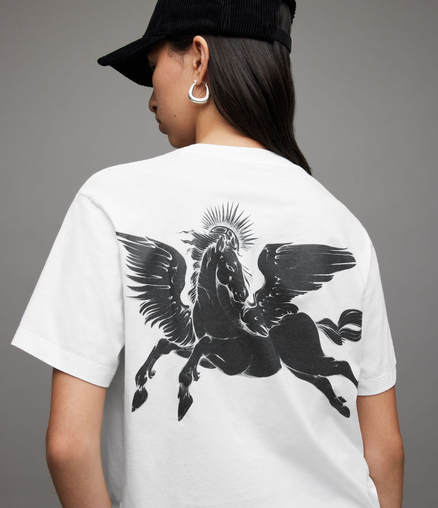 Damen Pegasi Boyfriend T-Shirt (optic_white) - Image 2