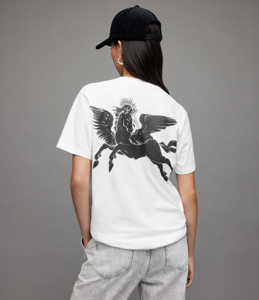 Damen Pegasi Boyfriend T-Shirt (optic_white) - Image 6