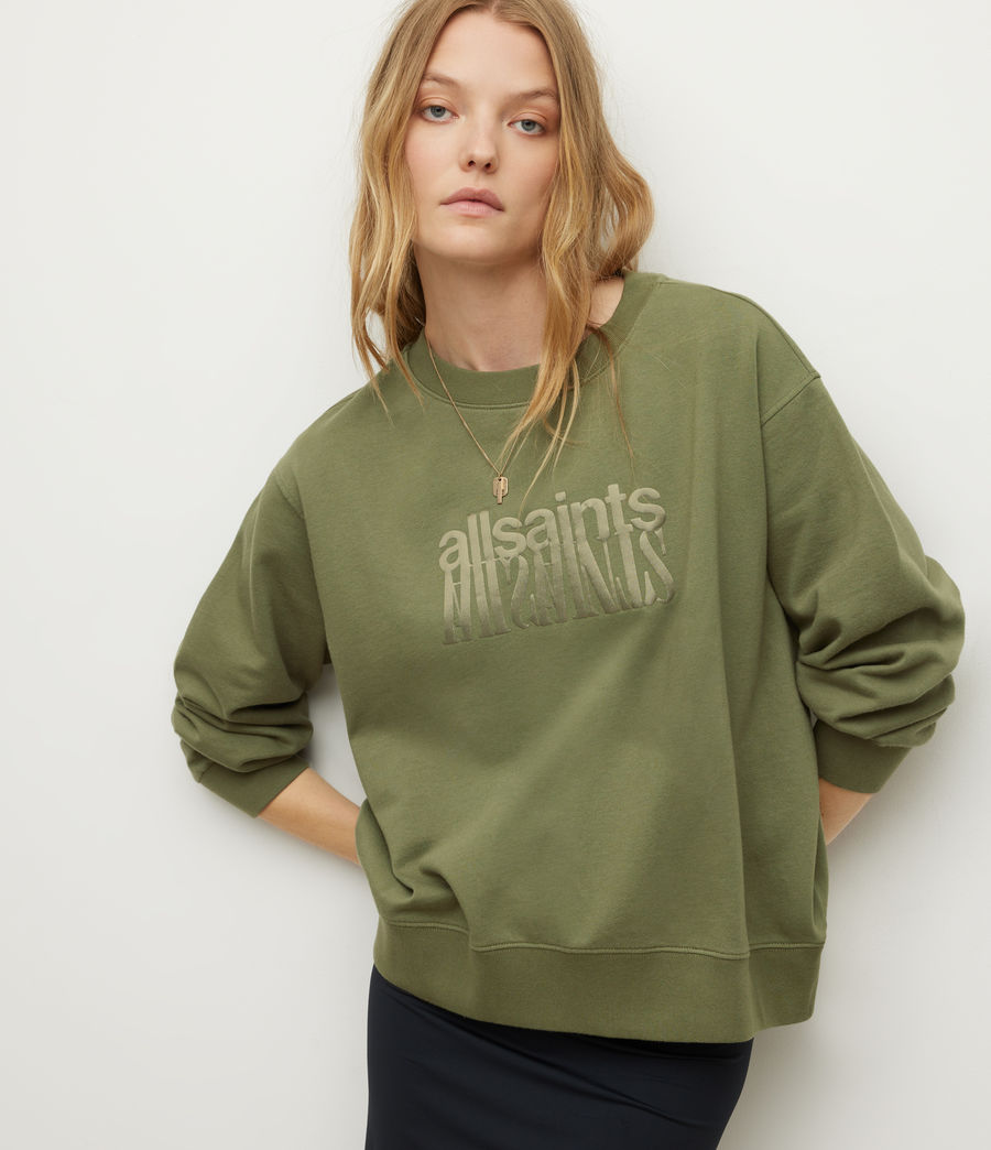 Women's Refract Pippa Sweatshirt (olive_branch_green) - Image 1