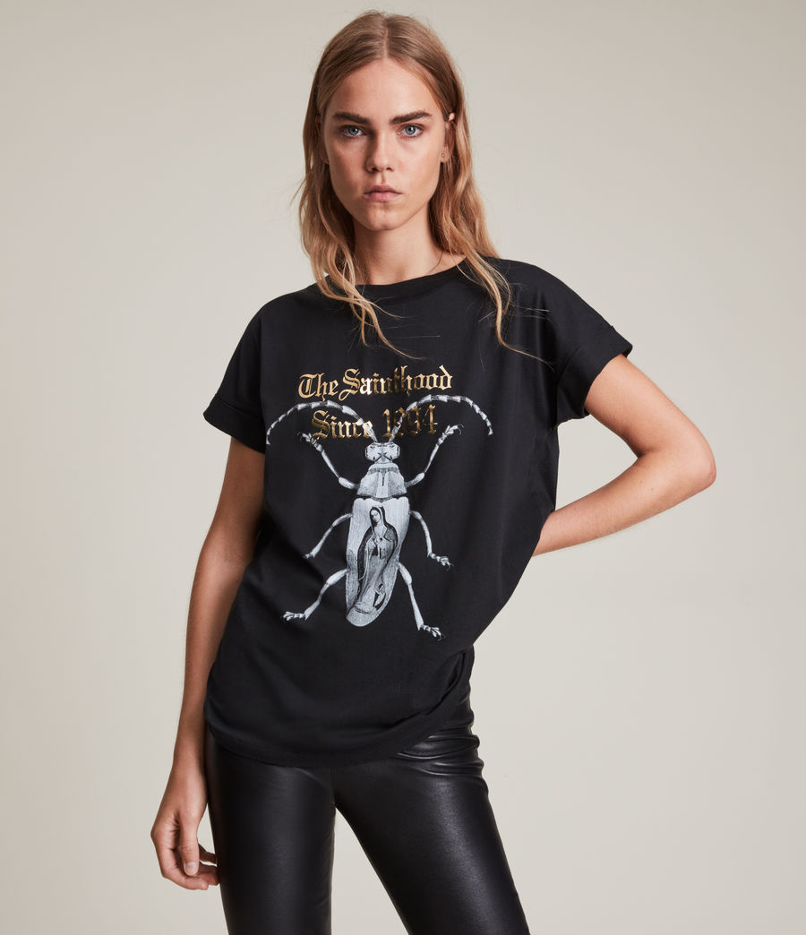 Womens Chasma Imogen Boy T-Shirt (black) - Image 2