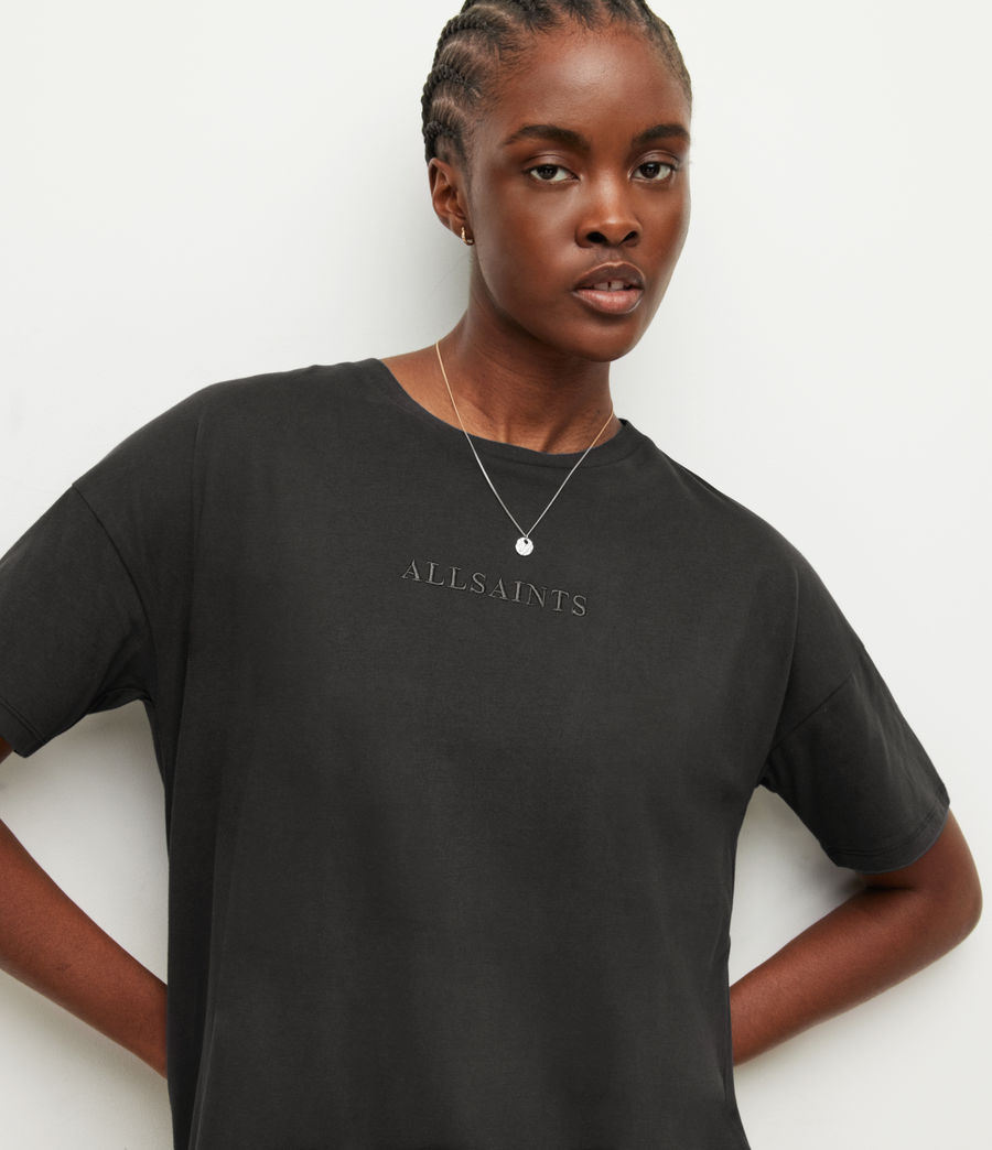 Women's Cornu Mini T-Shirt Dress (black) - Image 5