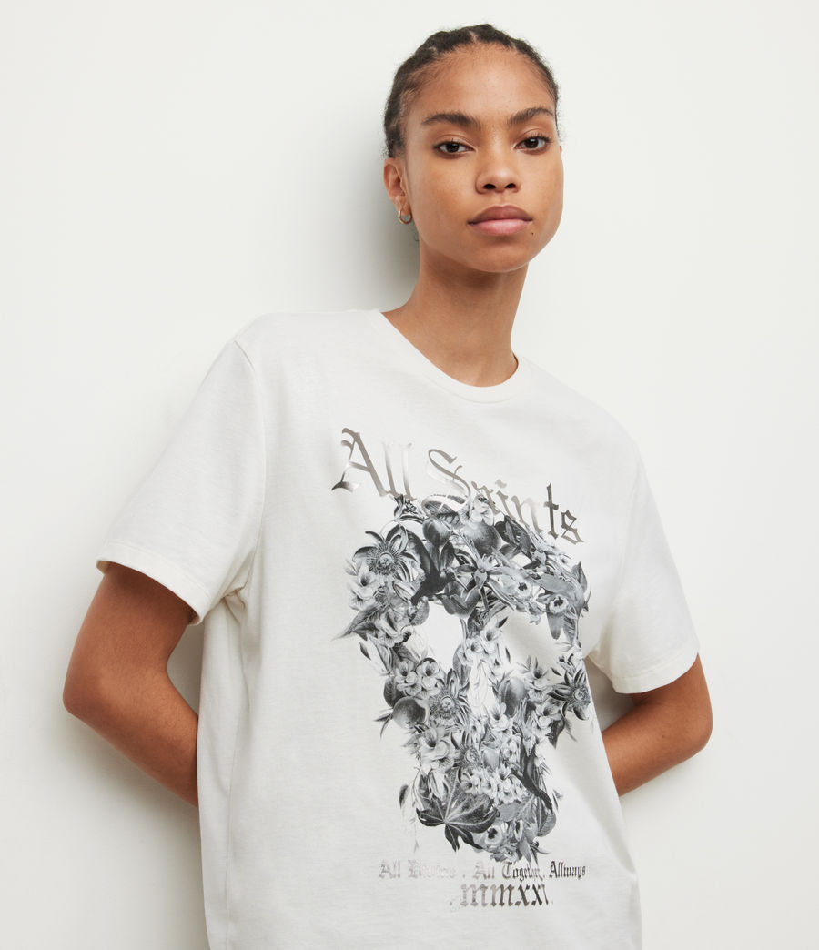 Femmes Elisi Oversized Boyfriend T-Shirt (chalk_white) - Image 2