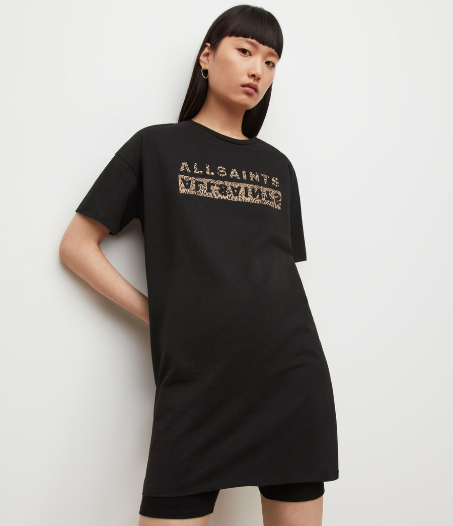Women's Juxta Mini T-Shirt Dress (black) - Image 1