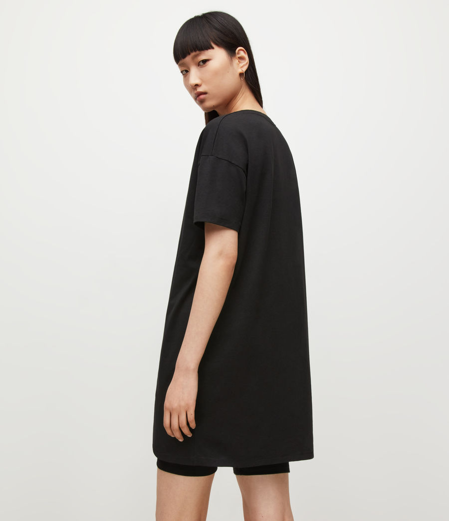 Women's Juxta Mini T-Shirt Dress (black) - Image 5