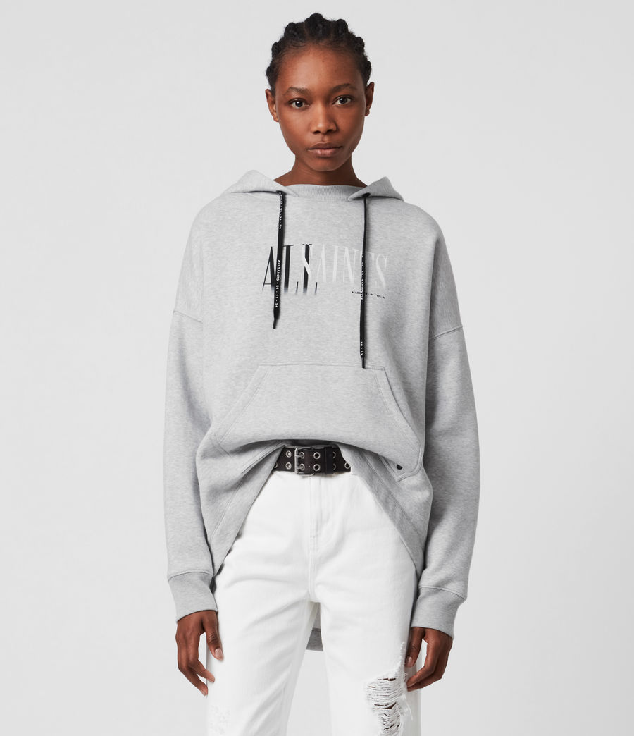 allsaints grey hoodie