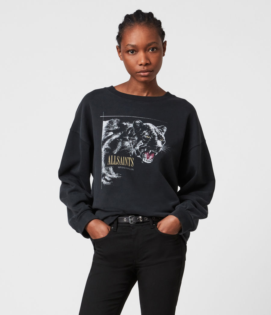 black sweatshirt womens uk