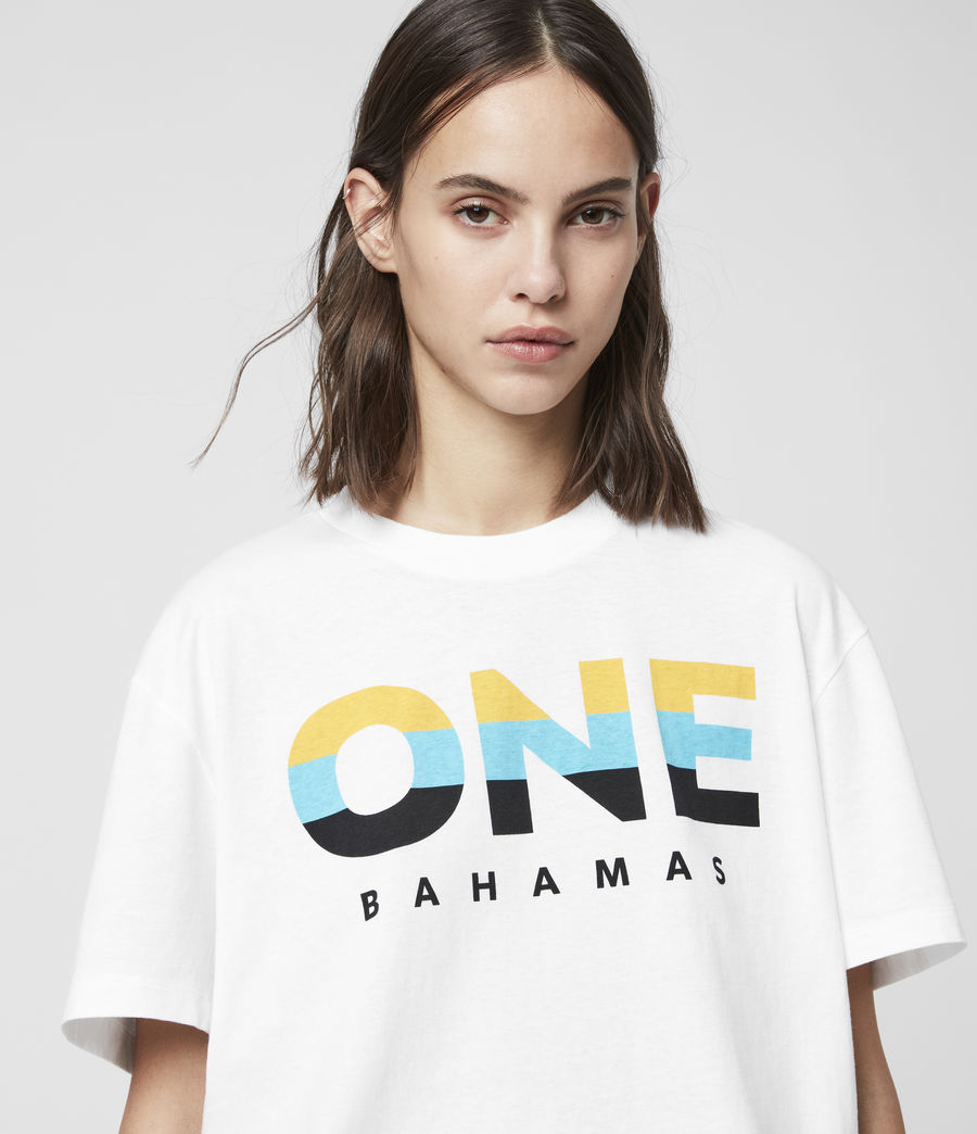 Womens Bahamas Crew T-Shirt (optic_white) - Image 1