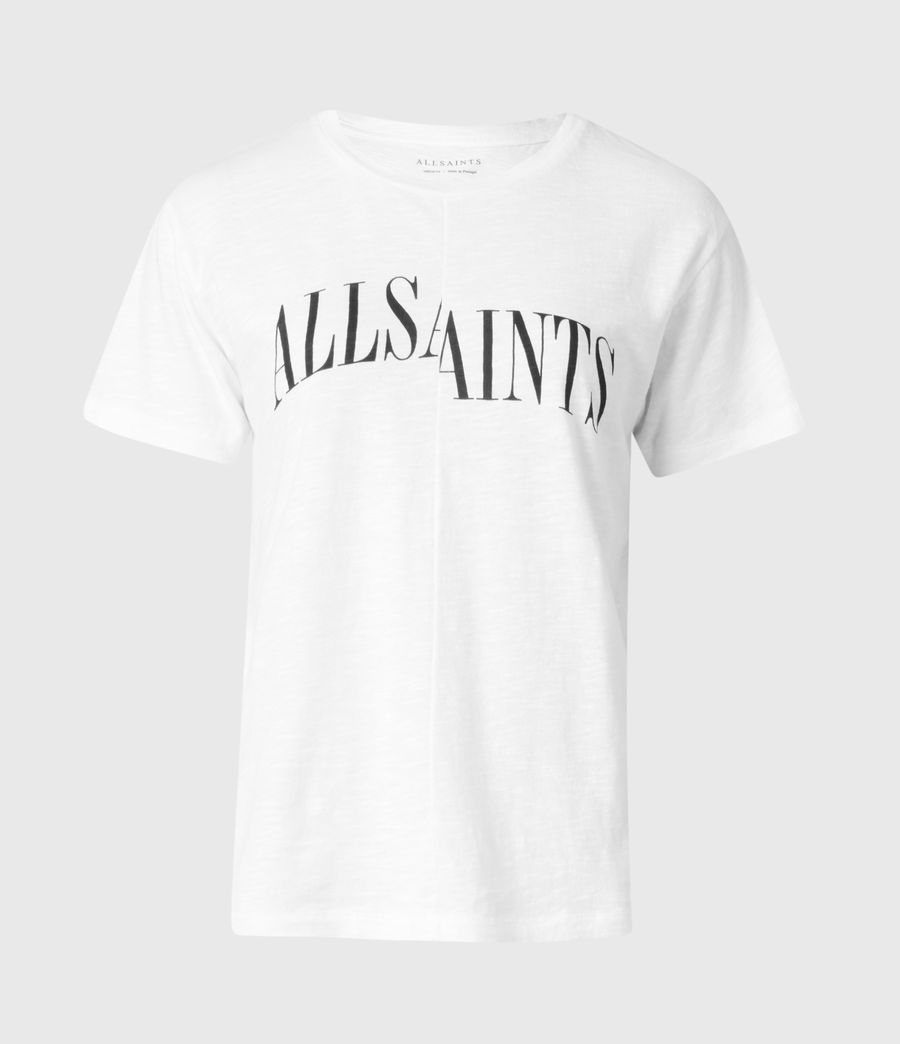Womens Dropout Mic T-Shirt (optic_white) - Image 2