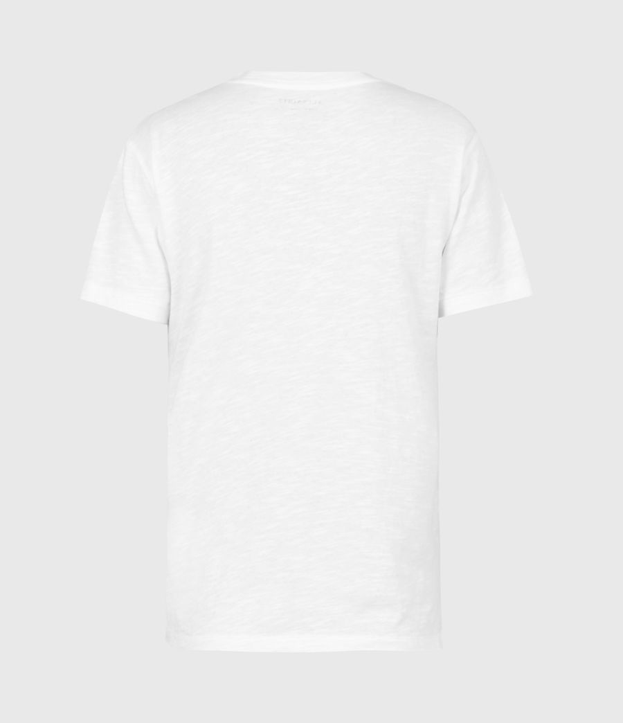 Womens Dropout Mic T-Shirt (optic_white) - Image 3
