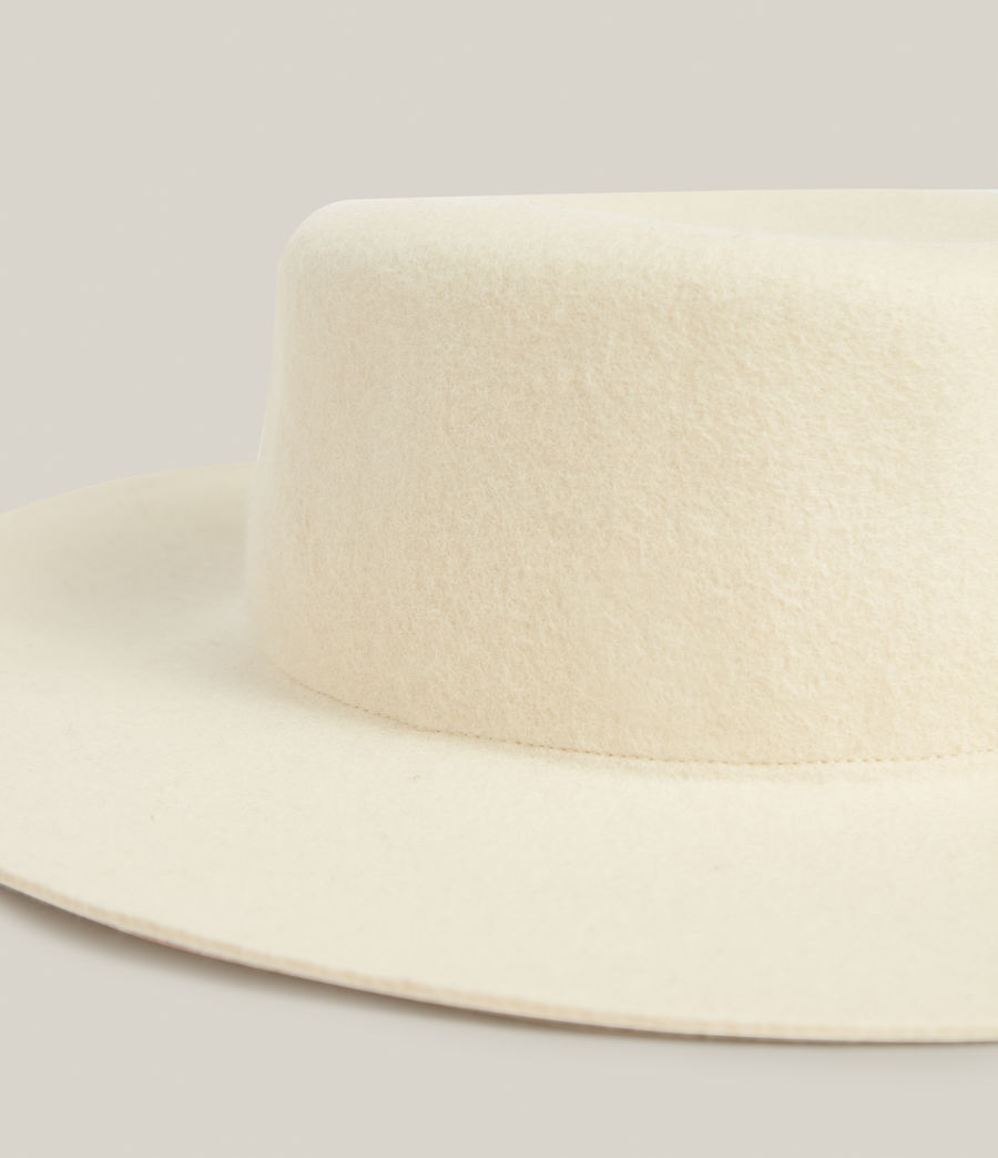Womens Mila Chain Wool Bolero Hat (ecru_white) - Image 3
