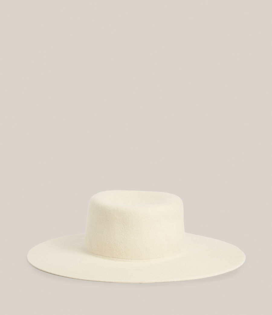 Womens Mila Chain Wool Bolero Hat (ecru_white) - Image 5