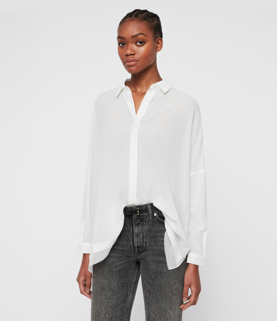 ALLSAINTS US: Womens Katia Shirt (chalk_white)