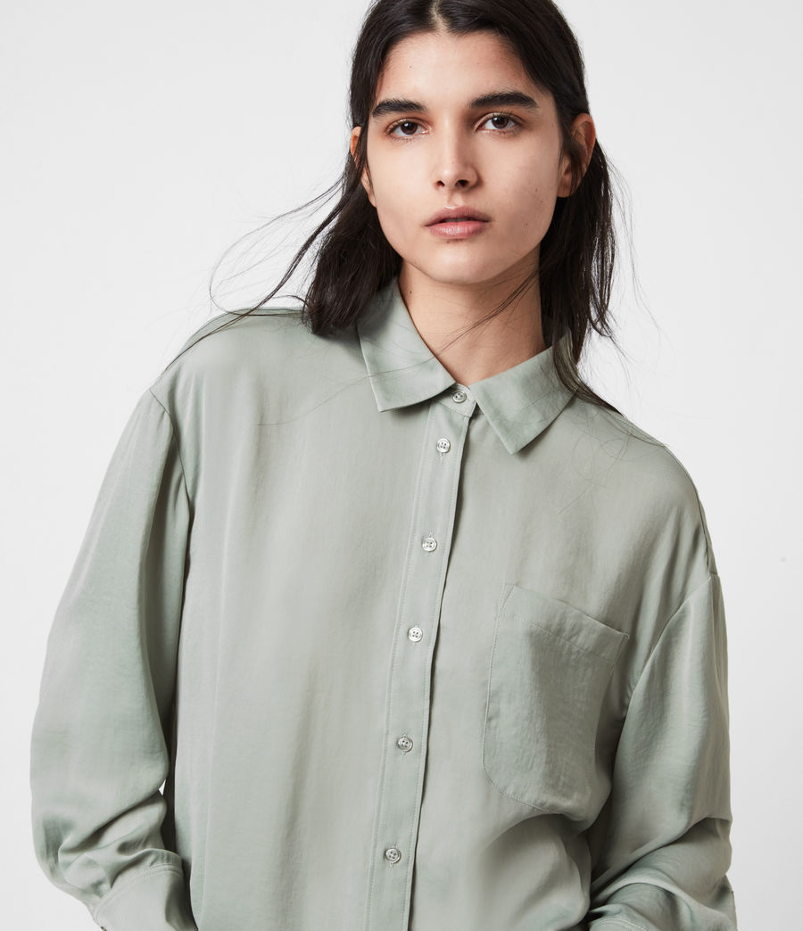 ALLSAINTS US: Womens Bernie Shirt (warm_white)