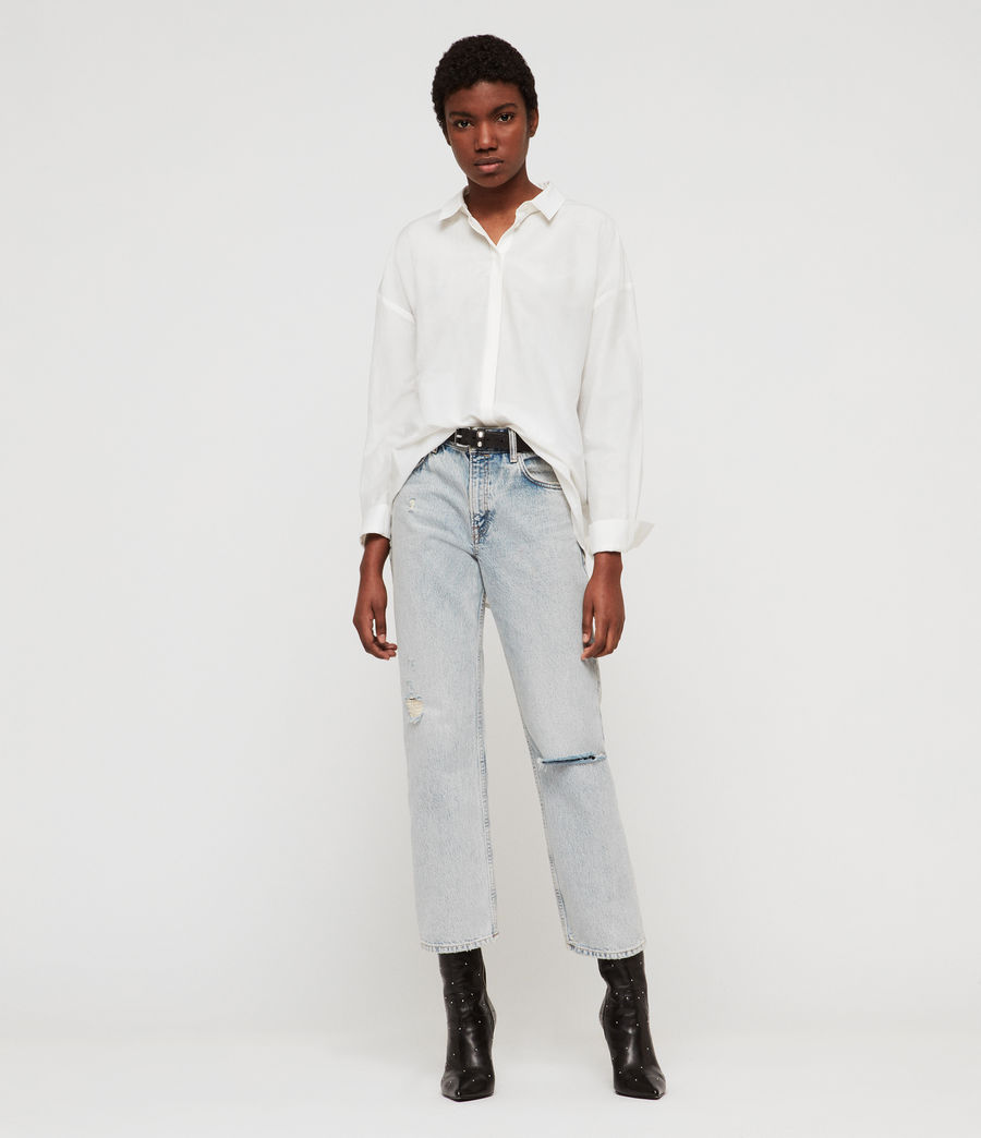 ALLSAINTS UK: Womens Ava Shirt (chalk_white)