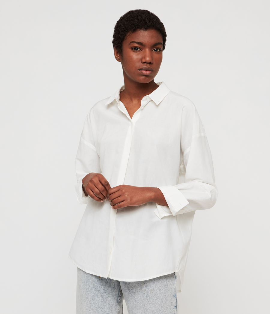 ALLSAINTS UK: Womens Ava Shirt (chalk_white)