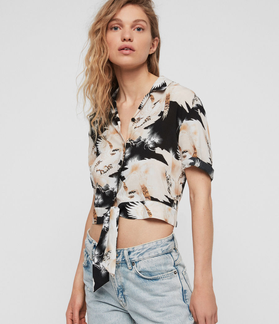 ALLSAINTS UK: Womens Leni Talon Shirt (black)