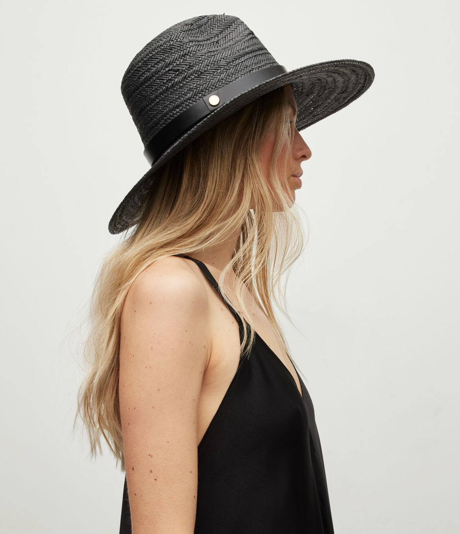 Women's Talia AllSaints Fedora Hat (black) - Image 2