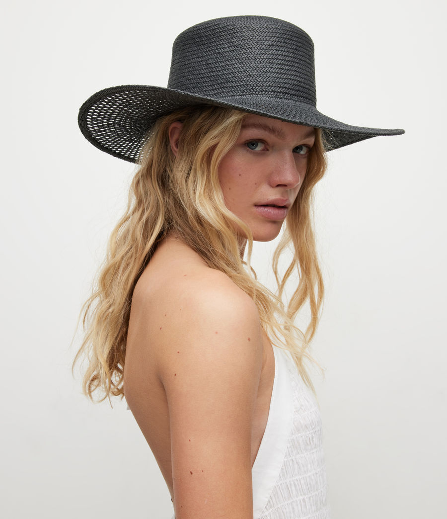 black straw bolero hat