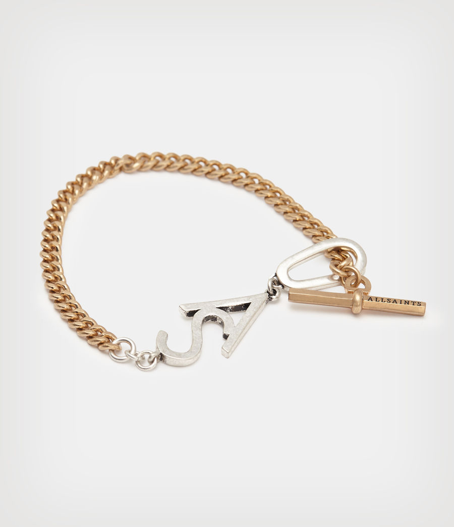 Women's Lila AS Toggle Bracelet (warm_brass_silver) - Image 1
