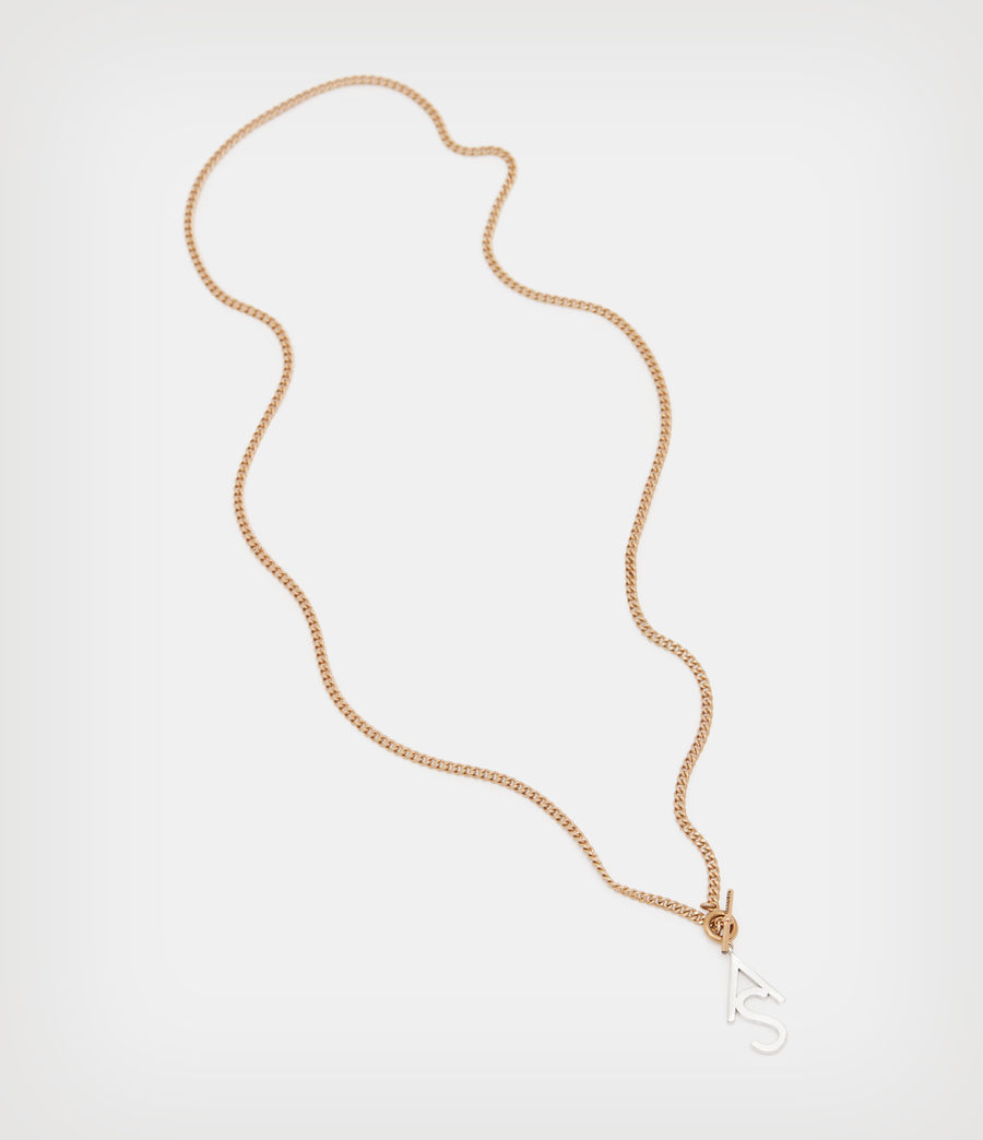 Women's Lila AllSaints Necklace (warm_brass_silver) - Image 3
