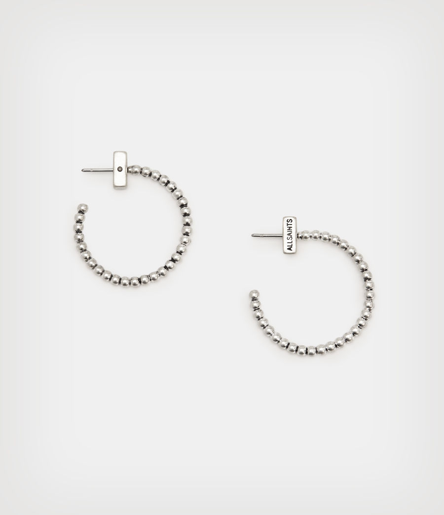 Women's Piper Hoop Earrings (warm_silver) - Image 1