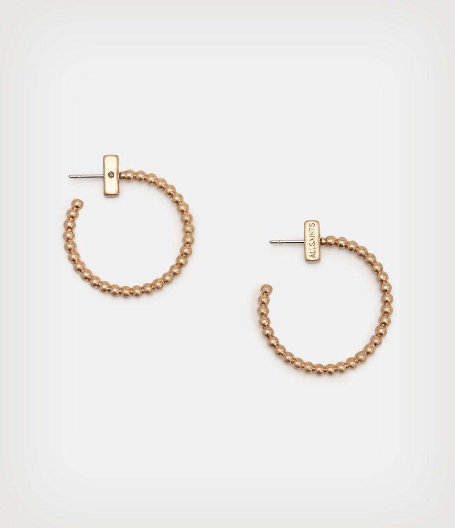 Women's Piper Hoop Earrings (warm_brass) - Image 3