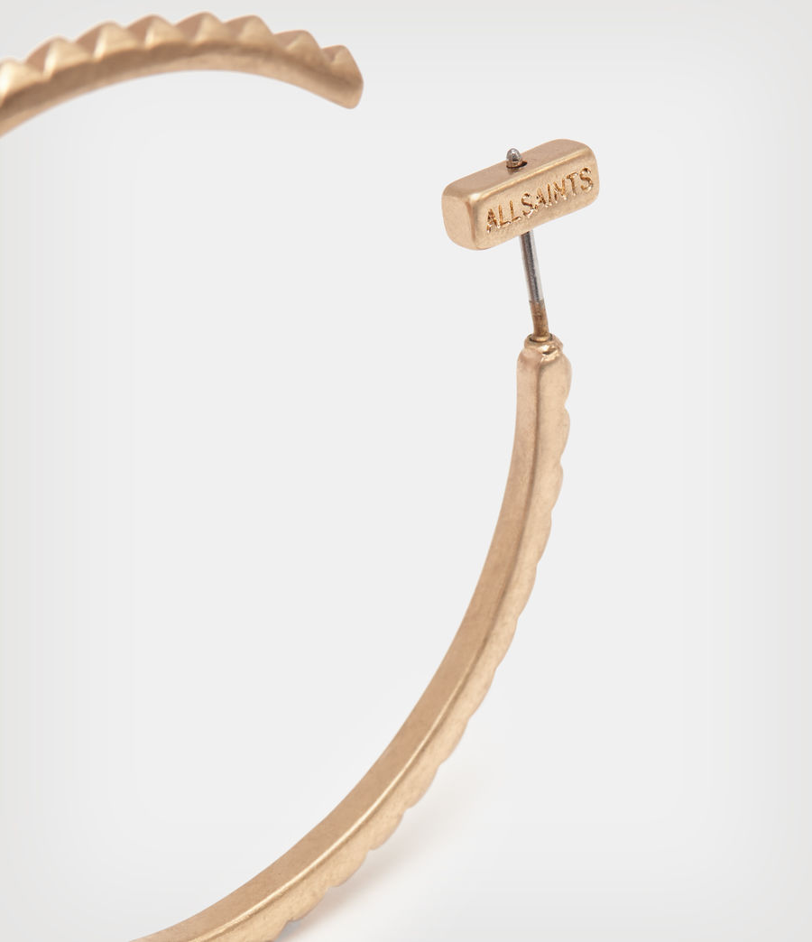 Womens Miri Large Hoop Earrings (warm_brass) - Image 6