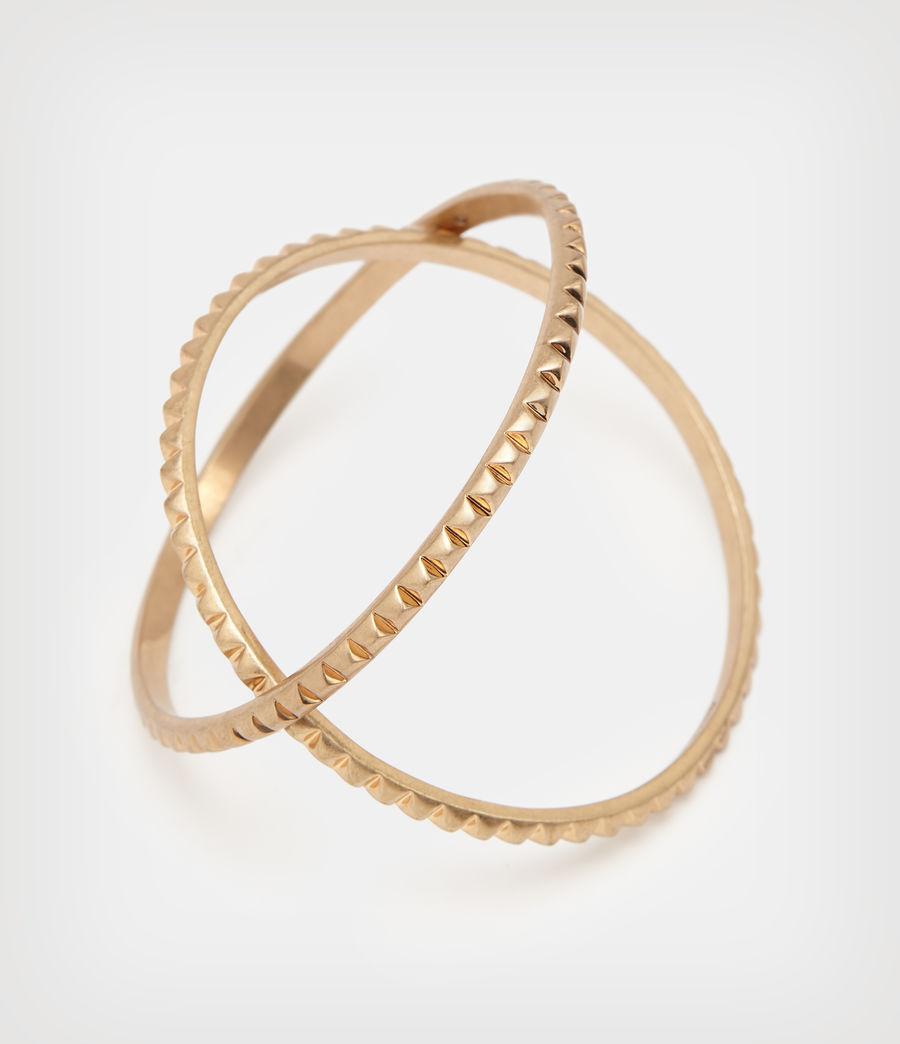 Womens Miri Bangle Bracelet Set (warm_brass) - Image 3