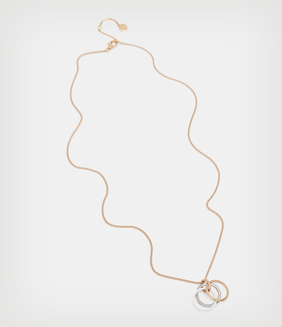Femmes Lacie Multi Hoop Necklace (crystal_mix) - Image 4
