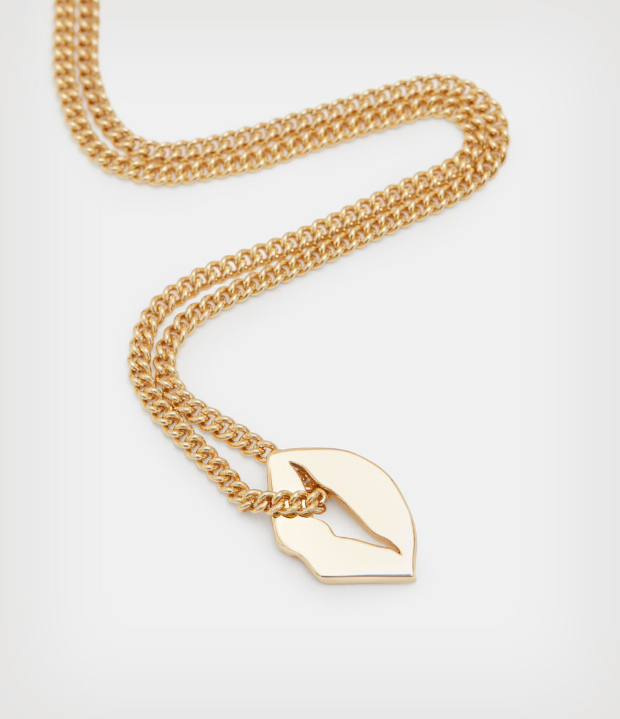 Women's Koda Lip Gold Vermeil Necklace (gold) - Image 1