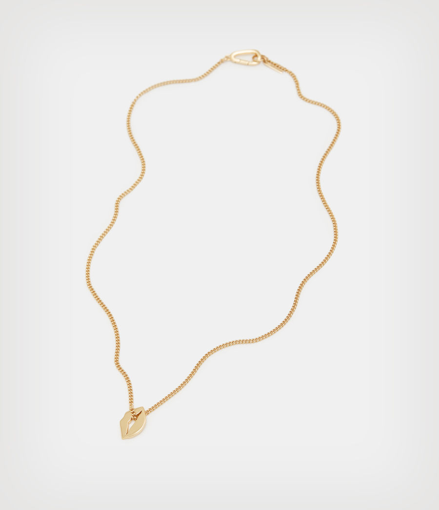 Women's Koda Lip Gold Vermeil Necklace (gold) - Image 4