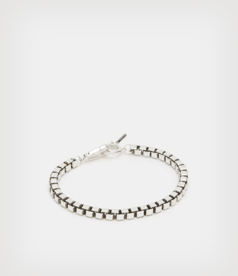 Women's Zoe Sterling Silver Box Chain Bracelet (silver) - Image 1