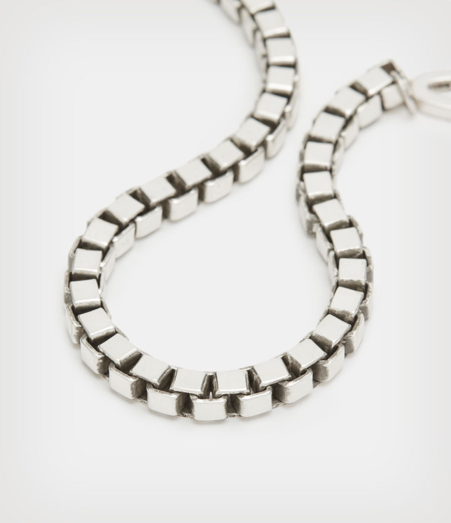 Women's Zoe Sterling Silver Box Chain Bracelet (silver) - Image 4