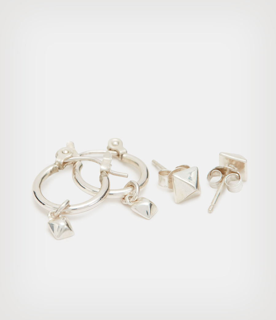 Femmes Set de Boucles d'Oreilles en Argent Sterling Miri (silver) - Image 3