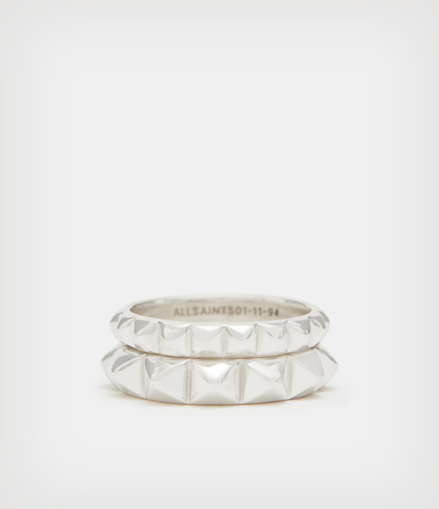 Femmes Miri Sterling Silver Ring Set (silver) - Image 4