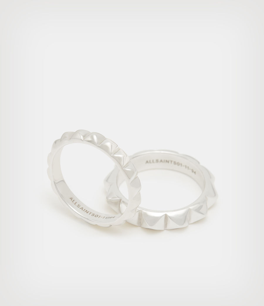 Femmes Miri Sterling Silver Ring Set (silver) - Image 5