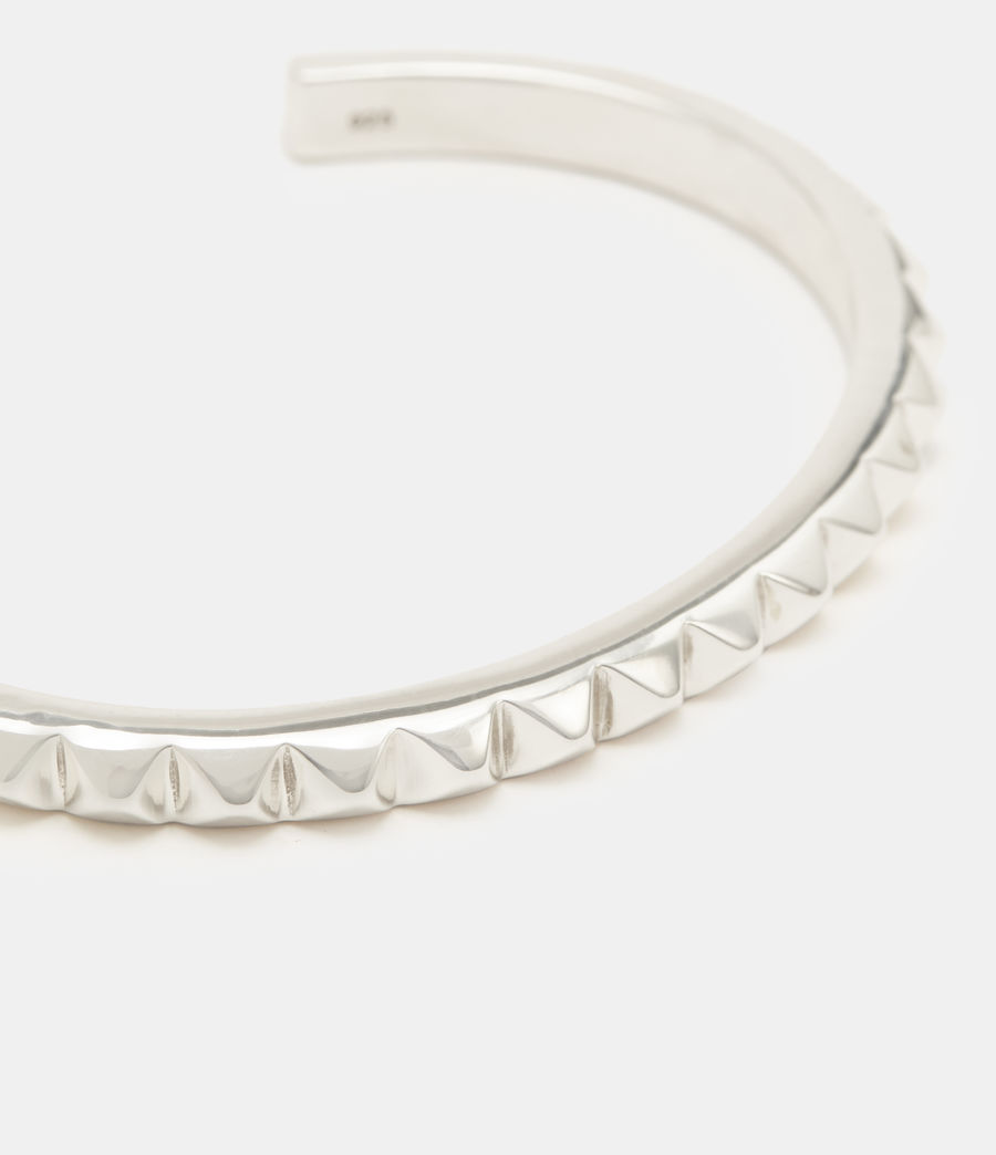 Womens Miri Sterling Silver Cuff Bracelet (silver) - Image 3
