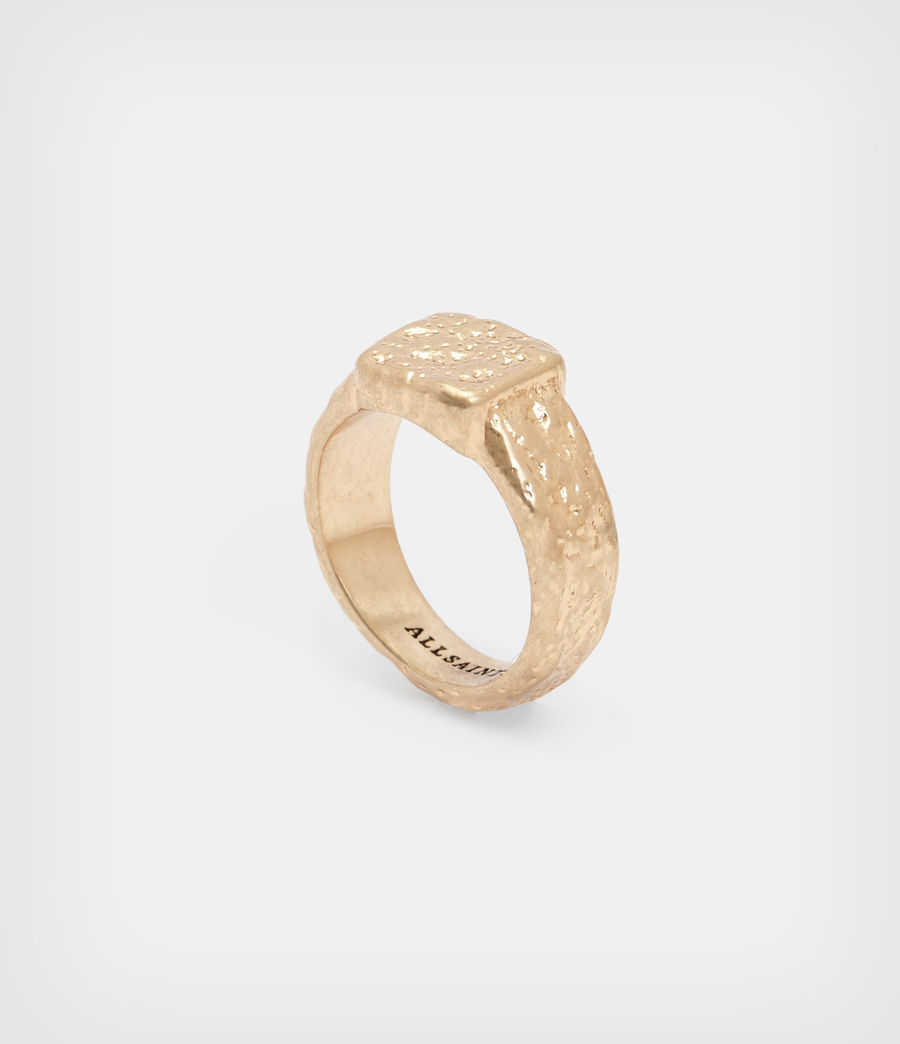 Women's Mina Hammered Ring (warm_brass) - Image 3