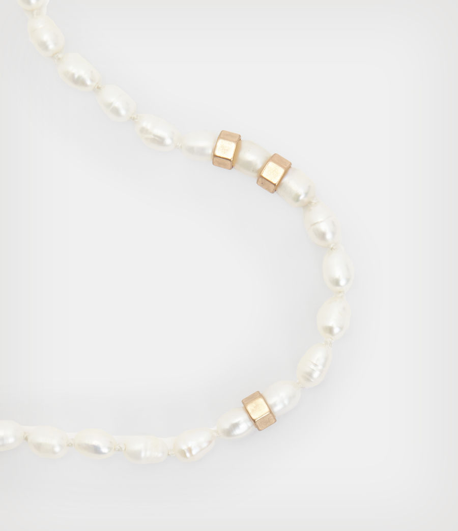 Women's Bria Toggle Necklace (pearl_warm_brass) - Image 4