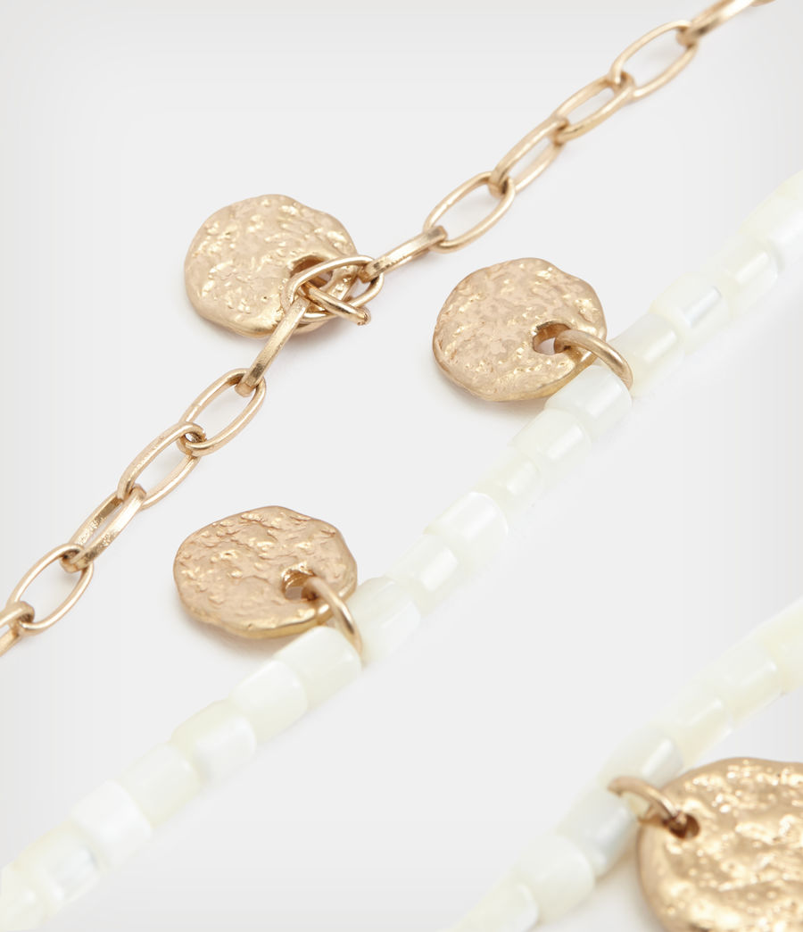 Damen Andi Multi Halskette (pearl_warm_brass) - Image 3