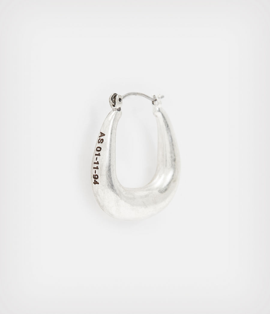 Women's Kyda Hoop Earrings (warm_silver) - Image 4