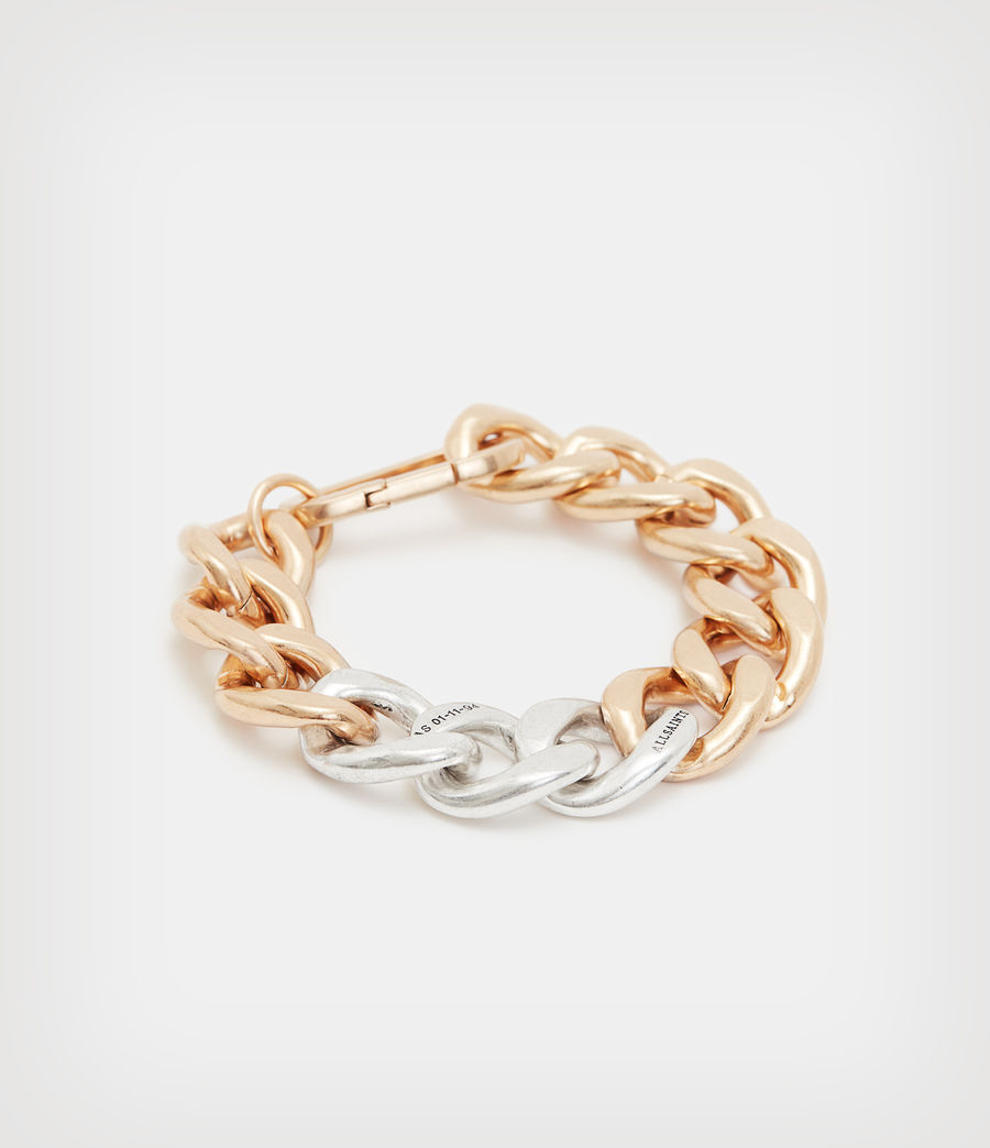 ALLSAINTS UK: Womens Luane Chunky Bracelet (warm_brass_silver)