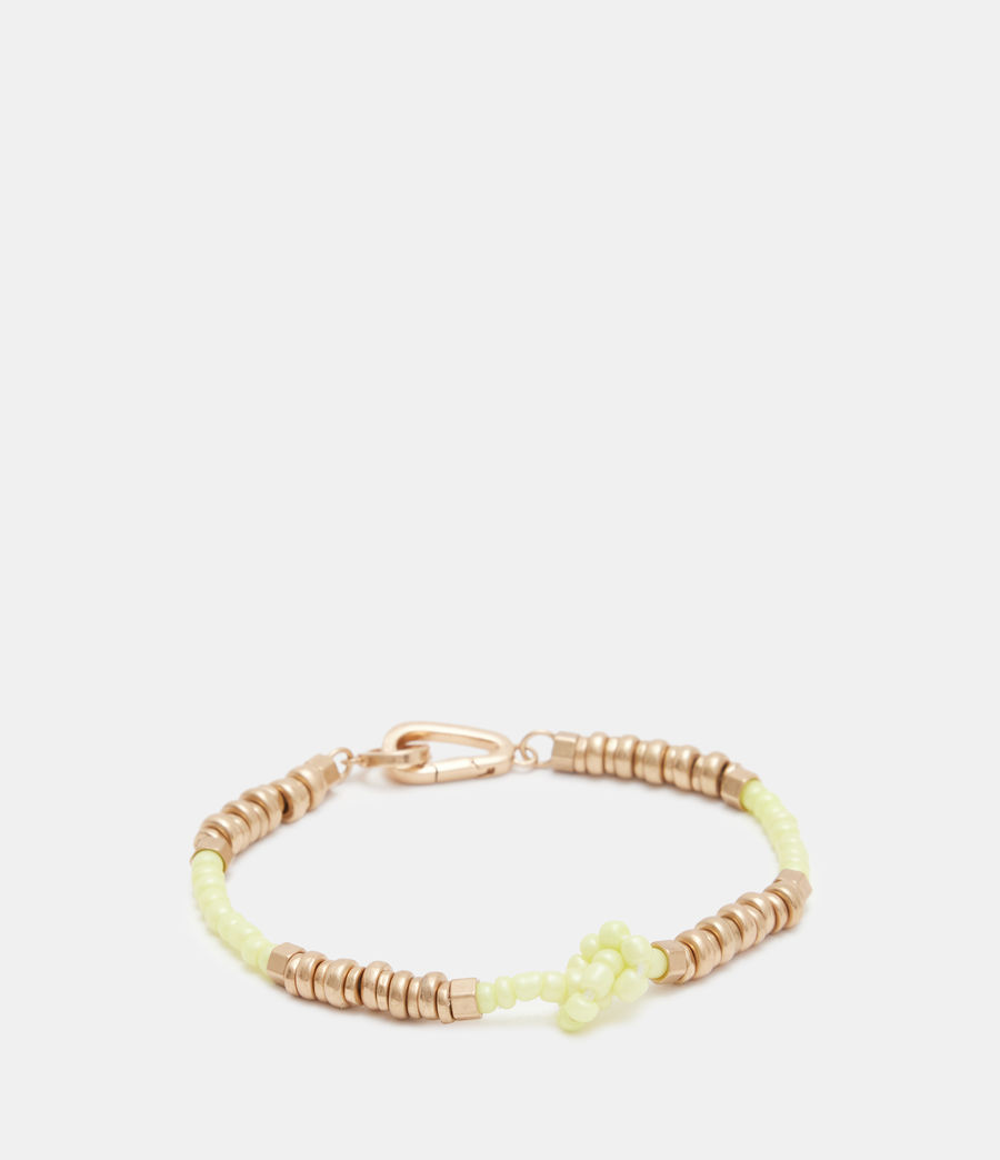 Womens Arti Knotted Bead Bracelet (warm_brass_yellow) - Image 1