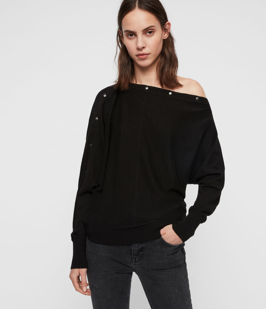 ALLSAINTS UK: Womens Elle Jumper (black)