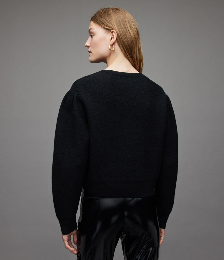 Damen Vika Boiled Pullover (black) - Image 5