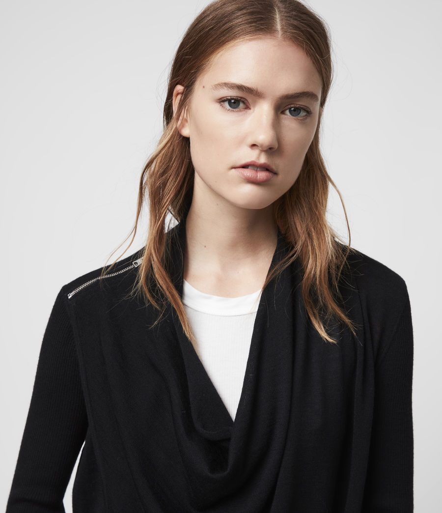 ALLSAINTS UK: Womens Drina Ribbed Cardigan (almond_pink_marl)