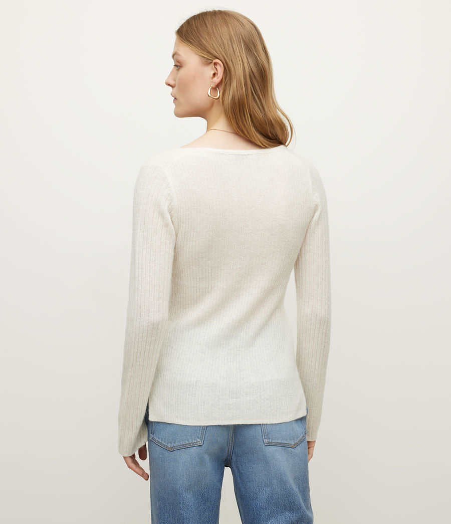Womens Rhoda Sweater (chalk_white) - Image 7
